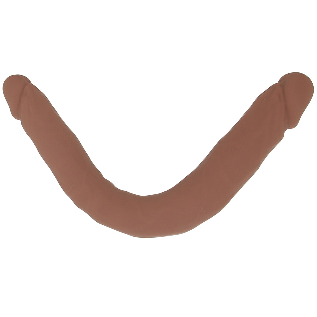 Silicone Studs Bend & Hold 12 Inch Dildo in Brown