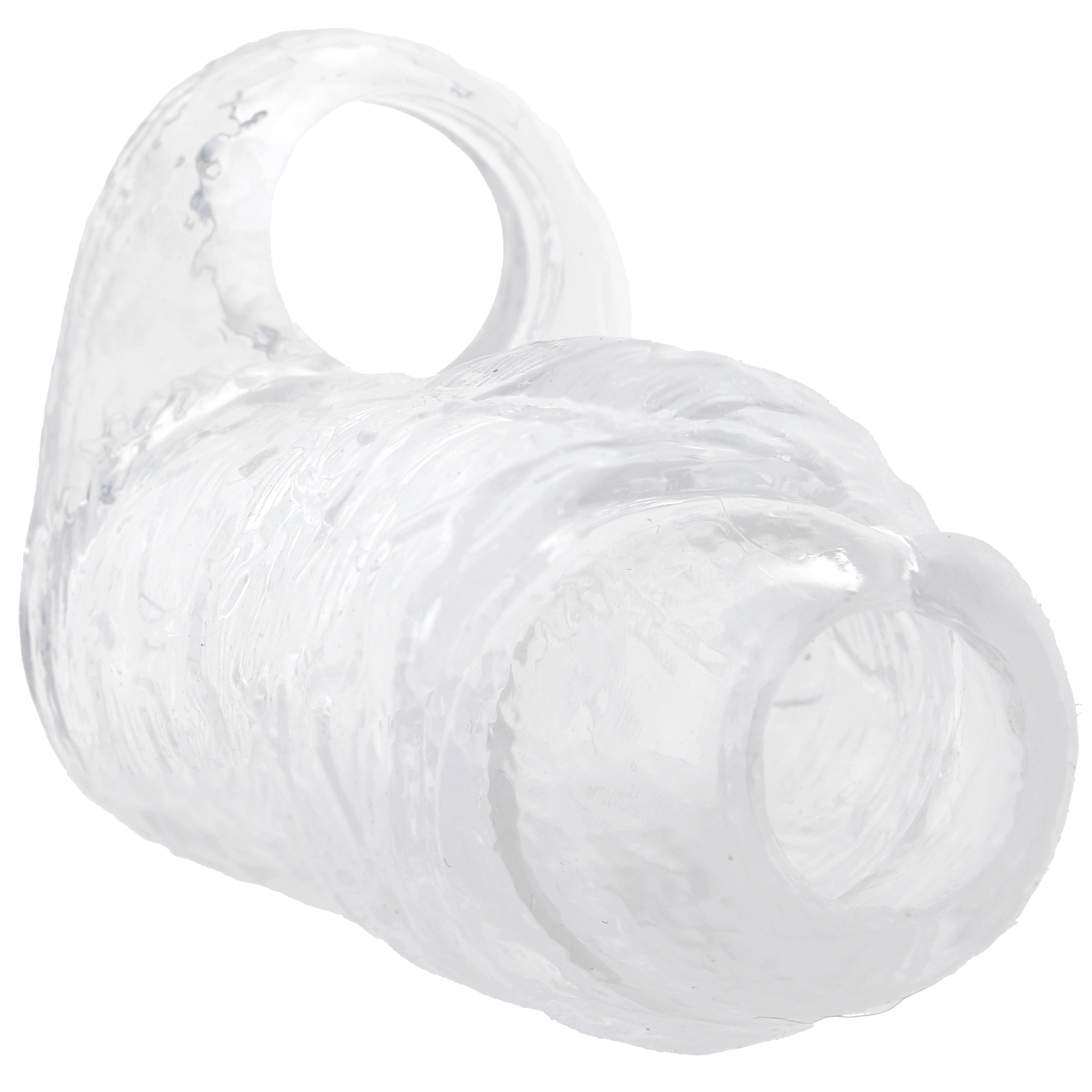 TitanMen 6 Inch Cock Sleeve with Ball Strap in Clear