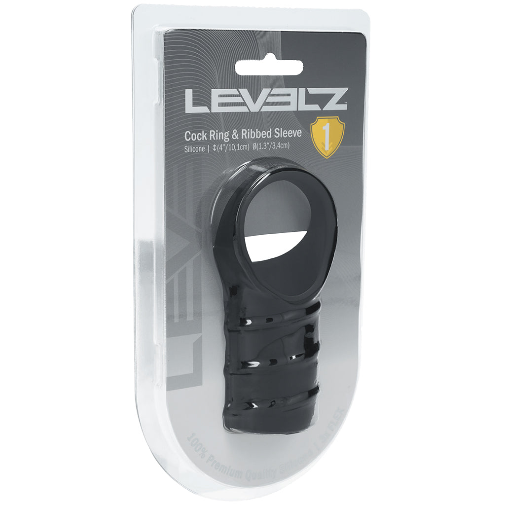 LEVELZ Cock Ring & Ribbed Sleeve