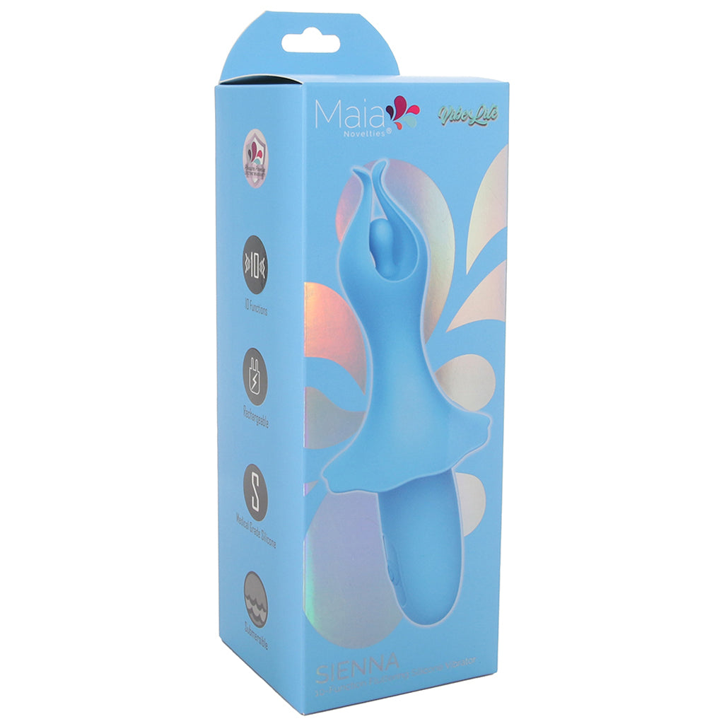 Maia Sienna Fluttering Silicone Vibe in Blue - Vibrators - HoneyHugs Canada (View 6)