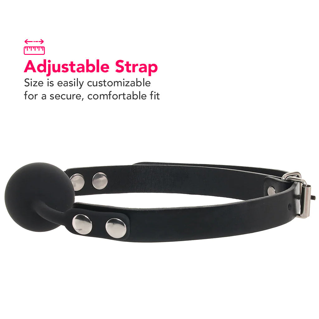 Ouch! Silicone Ball Gag in Black