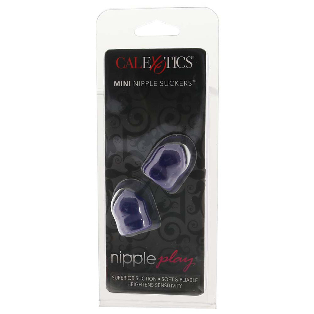 CalExotics Mini Nipple Suckers: Plush Purple Suction for Sensuous Nipple Stimulation