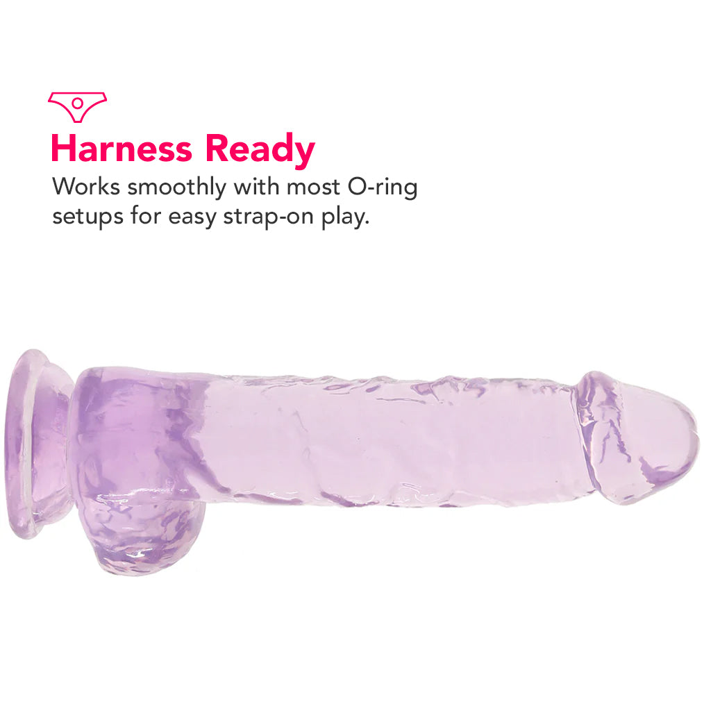 Naturally Yours 6 Inch Crystalline Dildo in Amethyst