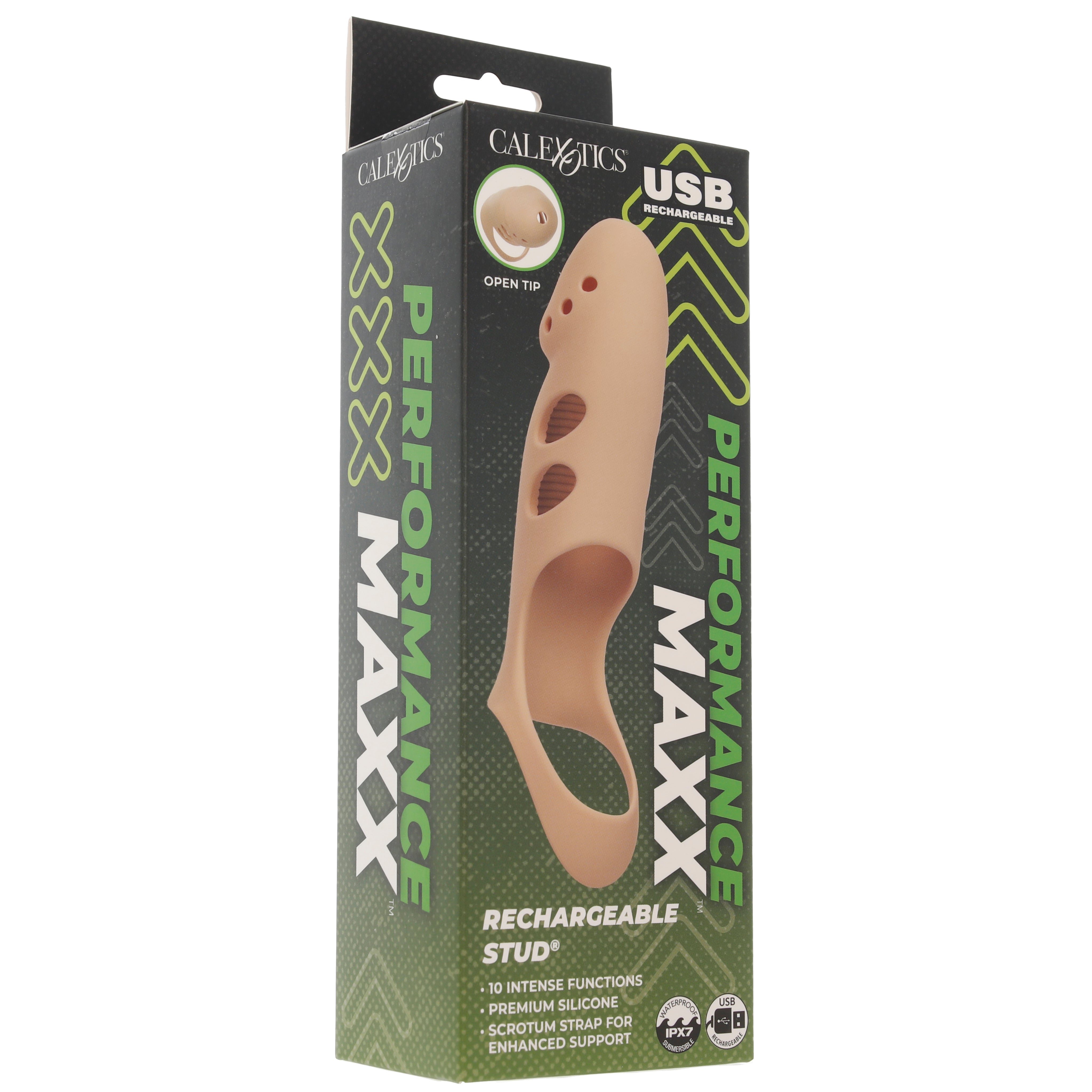 Performance Maxx Stud Vibrating Sleeve in Light