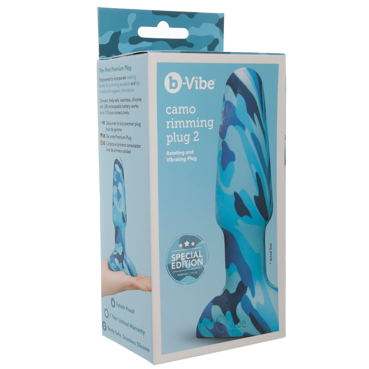 b-Vibe Special Edition Rimming Plug 2 in Camo