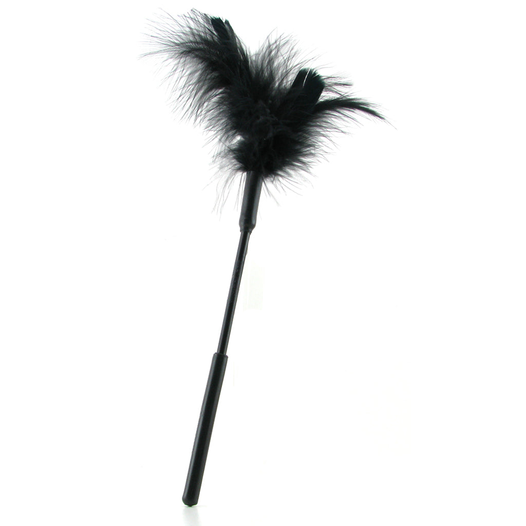 Feather Tickler 7 Inch Black - Luxurious Sensual Tease & Thrill by Sex & Mischief