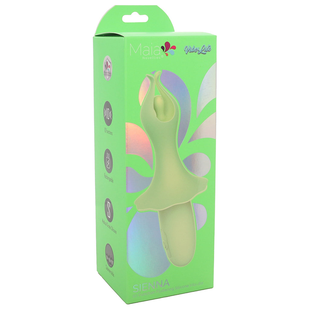 Maia Sienna Fluttering Silicone Vibe in Green - Vibrators - HoneyHugs Canada (View 6)