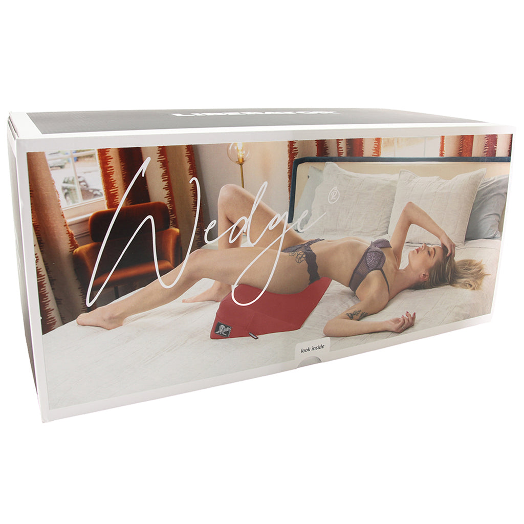 Liberator Wedge Sex Pillow - Velvet Red Luxury for Enhanced Intimacy