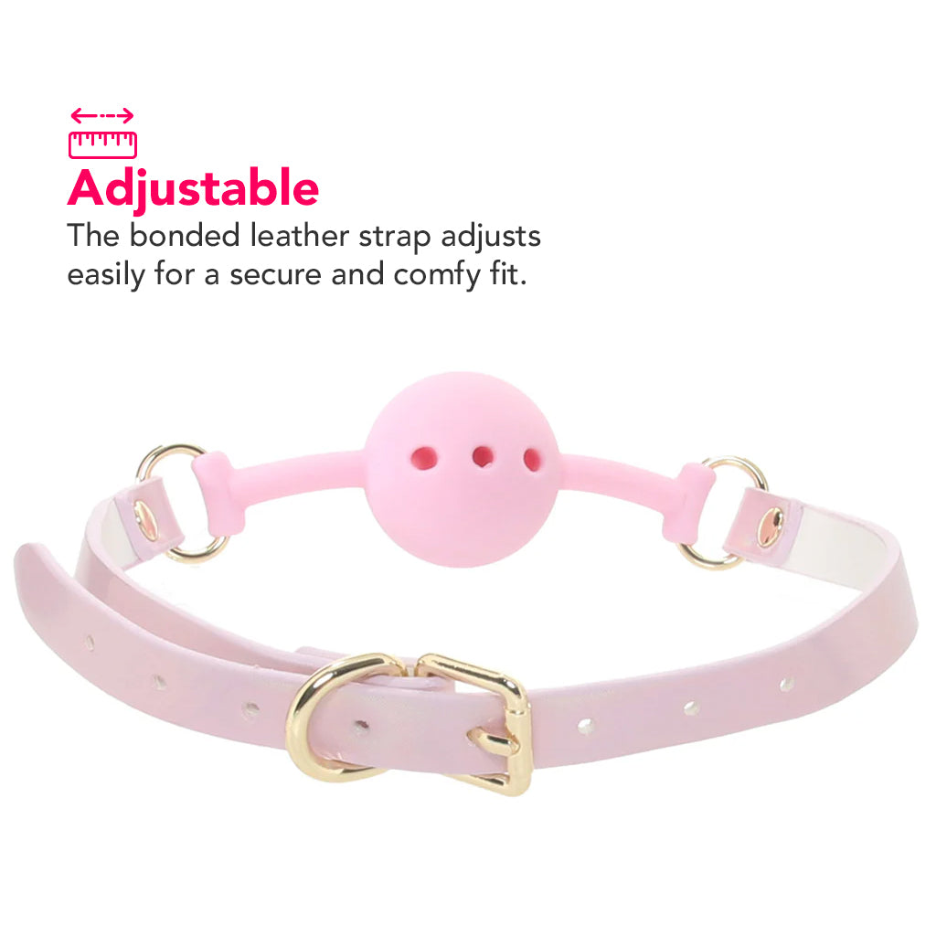 Ouch! Paris Collection Silicone Ball Gag in Pink