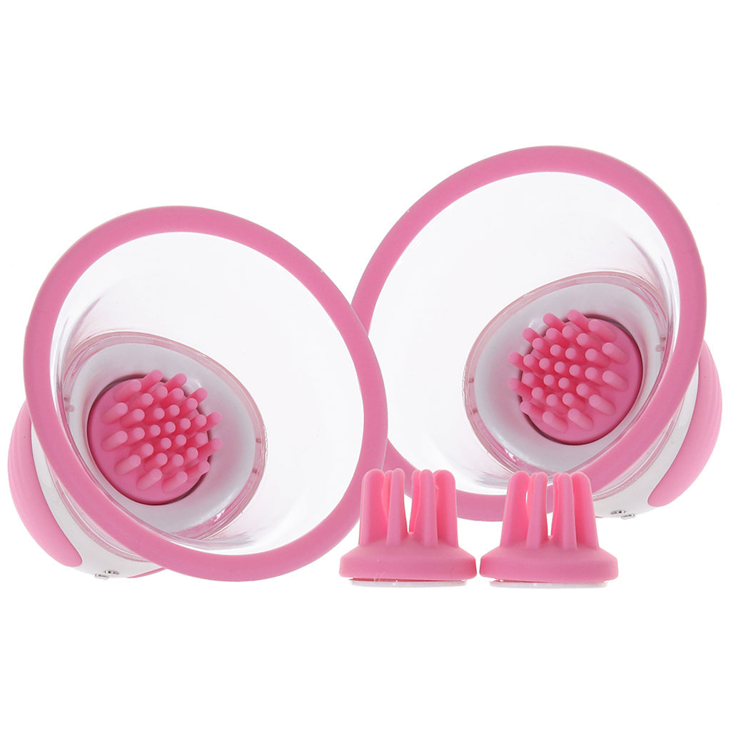 Discover Divine Sensation: Size Matters Rotating Nipple Suckers - Pink Edition