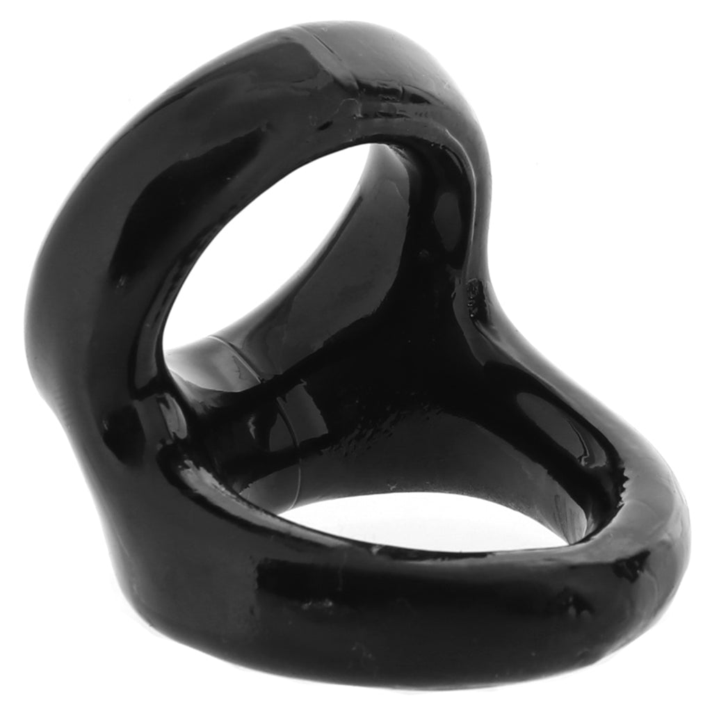 Colt Snug Tugger Dual Support Ring - Unleash Potent Erection & Teasing Stamina, Black
