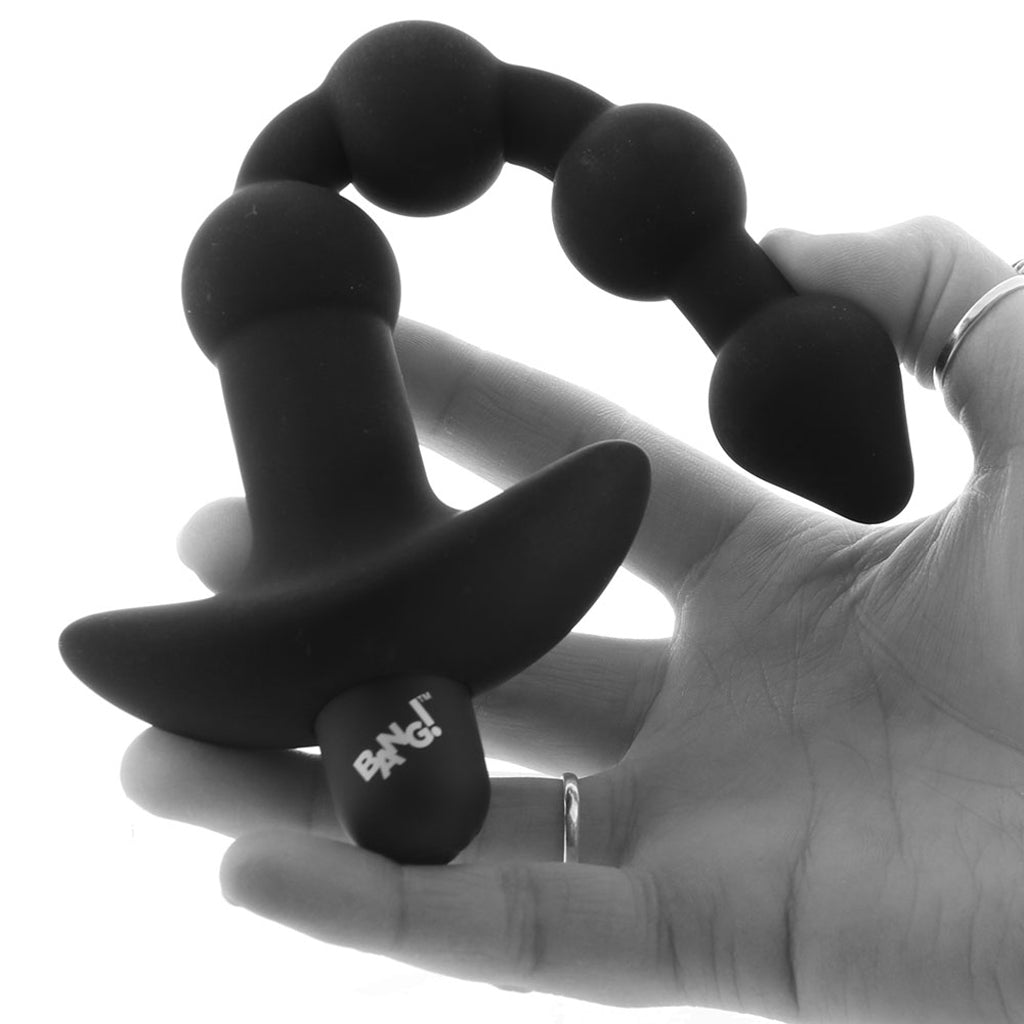 Bang! Bang! Vibrating Anal Beads in Black - Vibrators - HoneyHugs Canada (View 4)