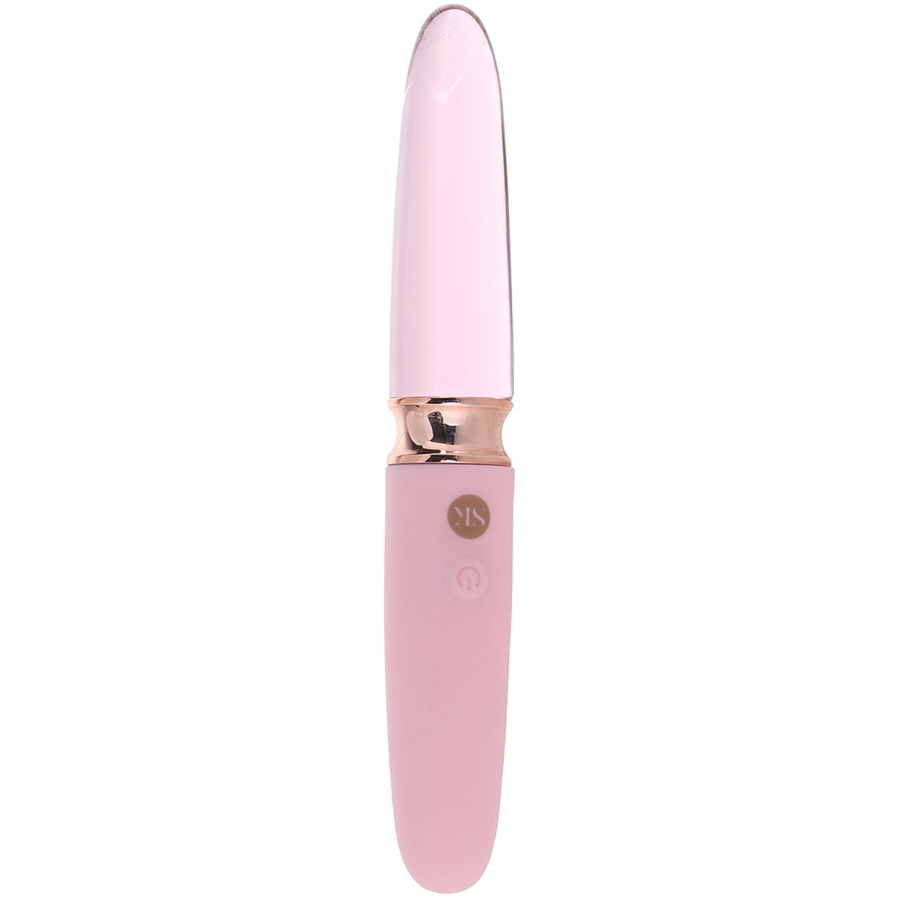Secret Kisses Lipstick Dual Ended Glass Vibe