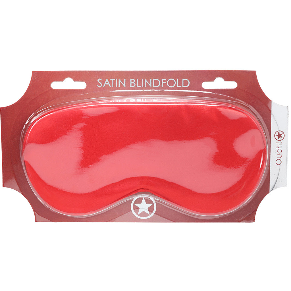 Ouch! Crimson Satin Blindfold: Surrender to Pure Sensation