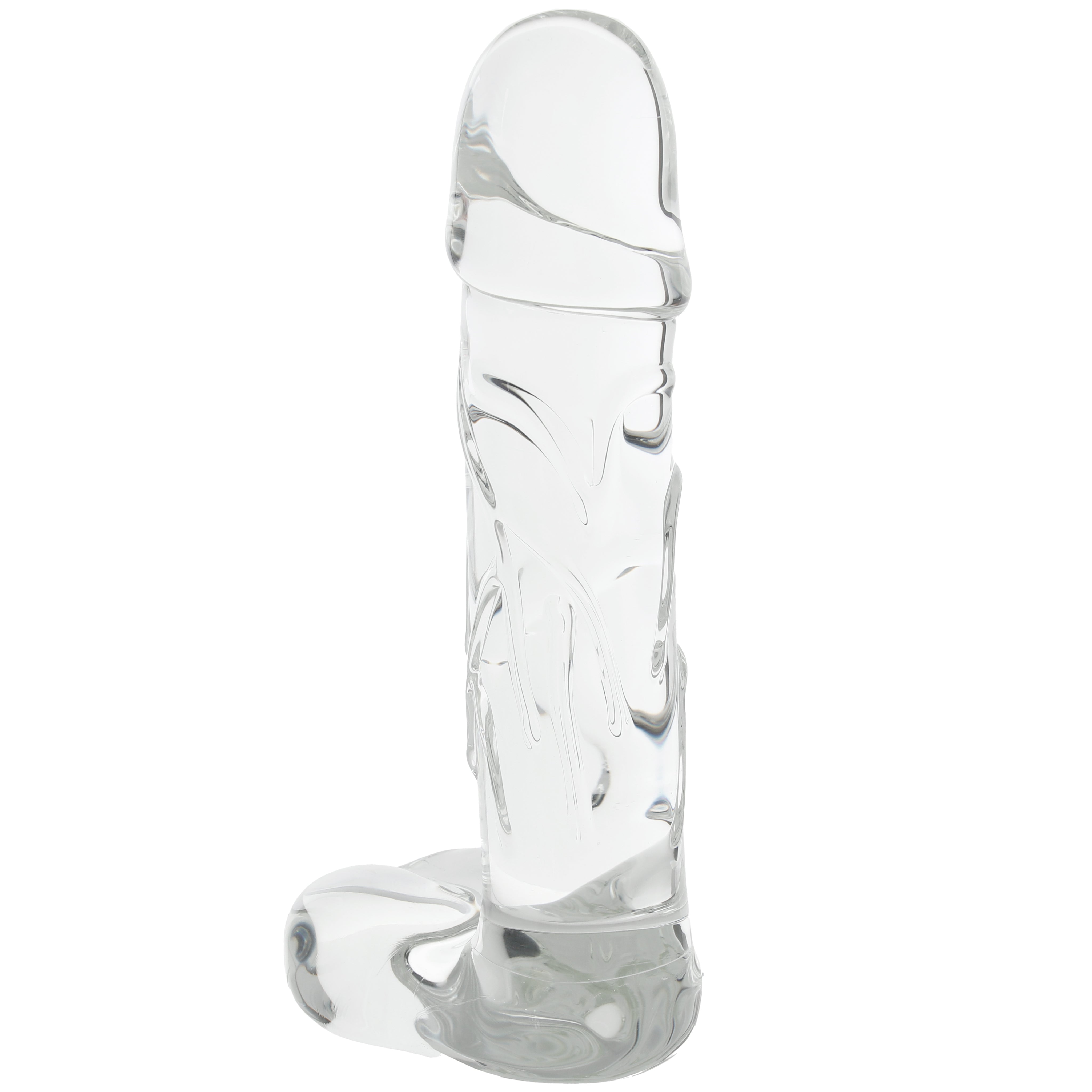 Clarity Seraphic Opus Realistic Ballsy Glass Dildo