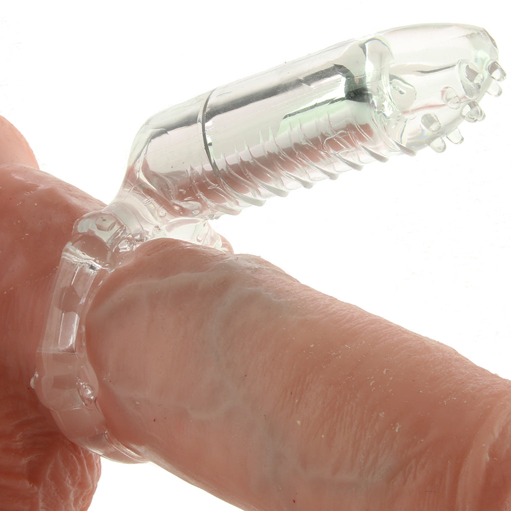 The MachO Collection MachO Clitoral Massage Vibrating Cock Ring in Clear - Vibrators - HoneyHugs Canada (View 2)