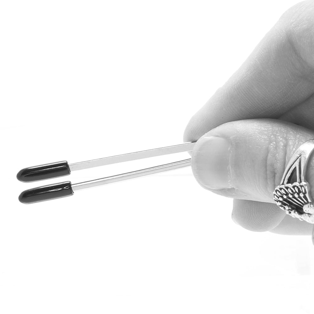 Lux Fetish Opulent Adjustable Beaded Nipple Clamps | Crystal Embellished Tweezer Teasers
