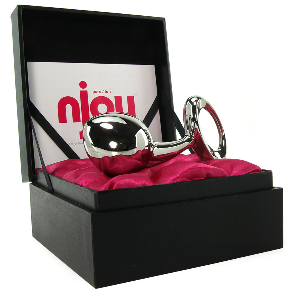 nJoy Pure Plug Large: Indulge in Luxurious Stainless Steel Anal Fullness