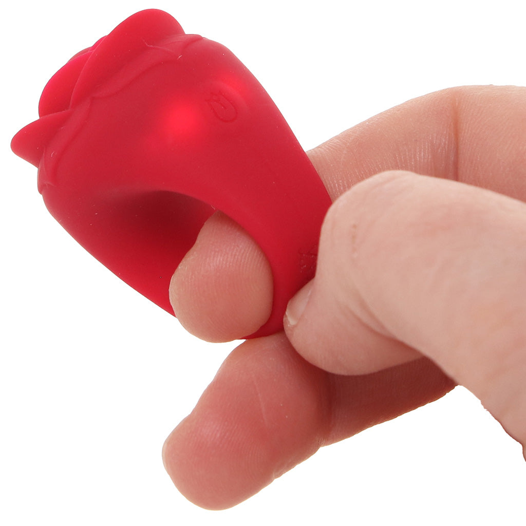 XR Brands Bloomgasm Rose Ring Finger Vibe - Vibrators - HoneyHugs Canada (View 6)