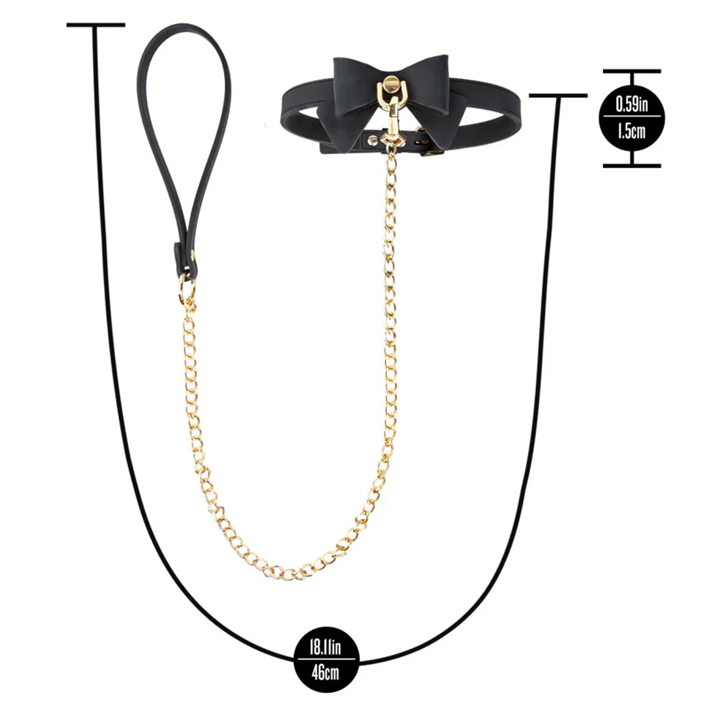 Temptasia Ardor Silicone Bows Collar & Leash