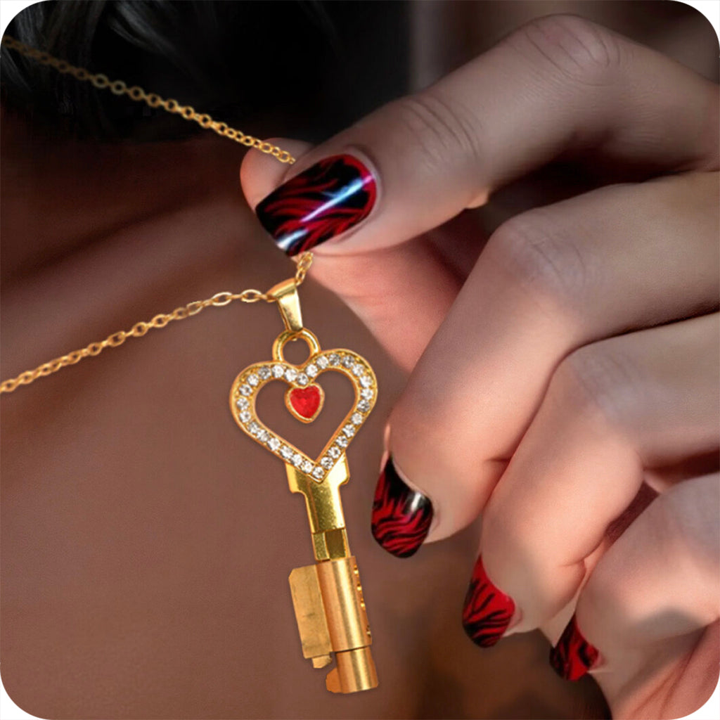 Master Series Possession Chastity Key Necklace - Elegant Symbol of Trust & Control