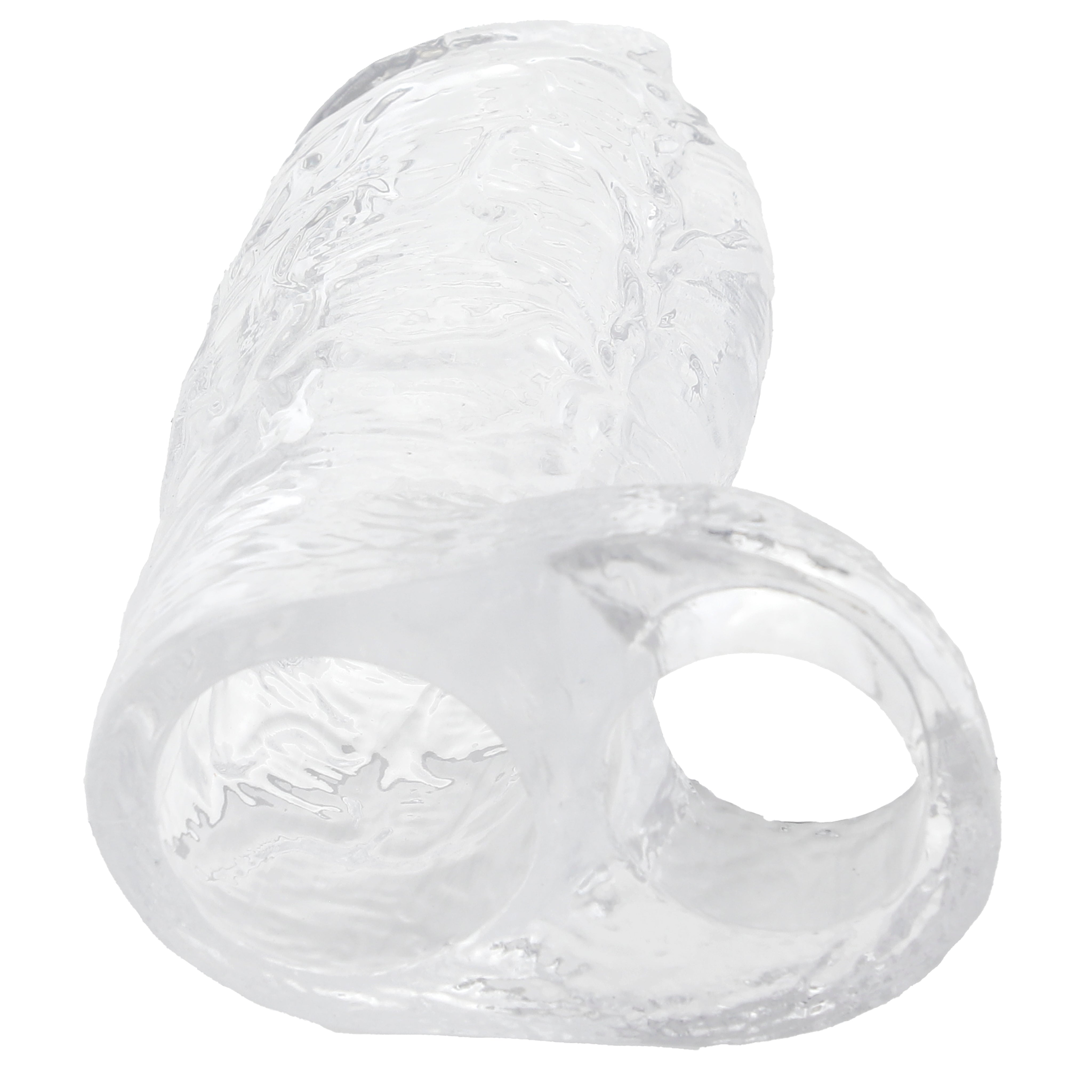 TitanMen 4.5 Inch Cock Sleeve with Ball Strap in Clear