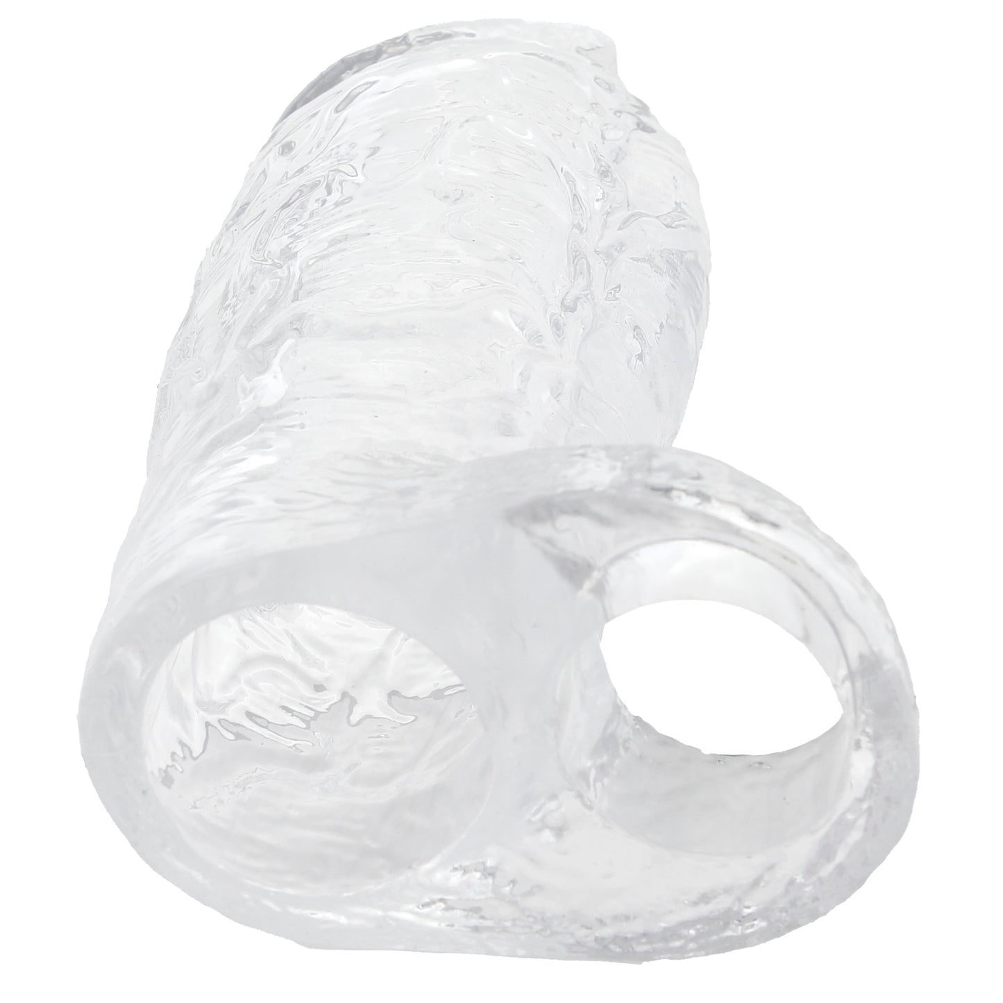 TitanMen 4.5 Inch Cock Sleeve with Ball Strap in Clear