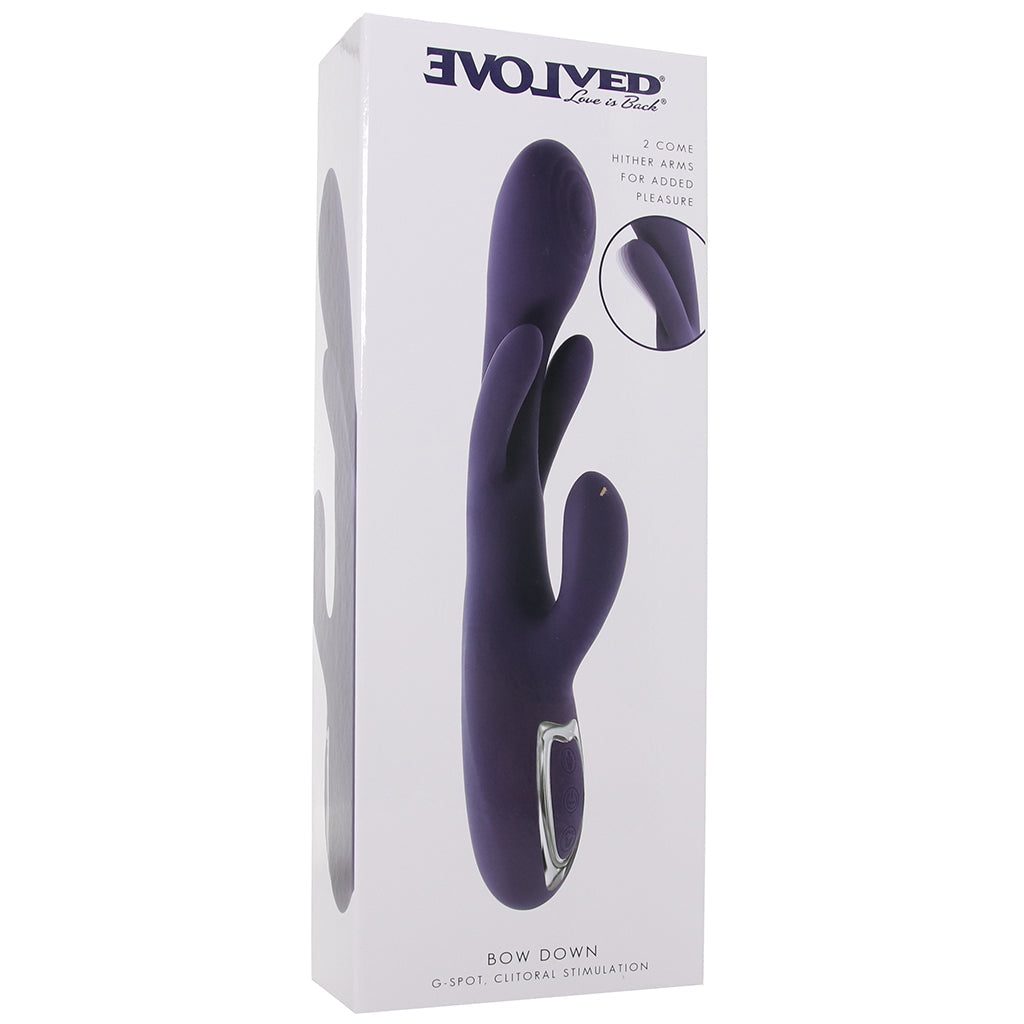 Evolved Novelties Bow Down Rabbit Vibrator: The Ultimate 'Come Hither' G-Spot & Clitoral Experience