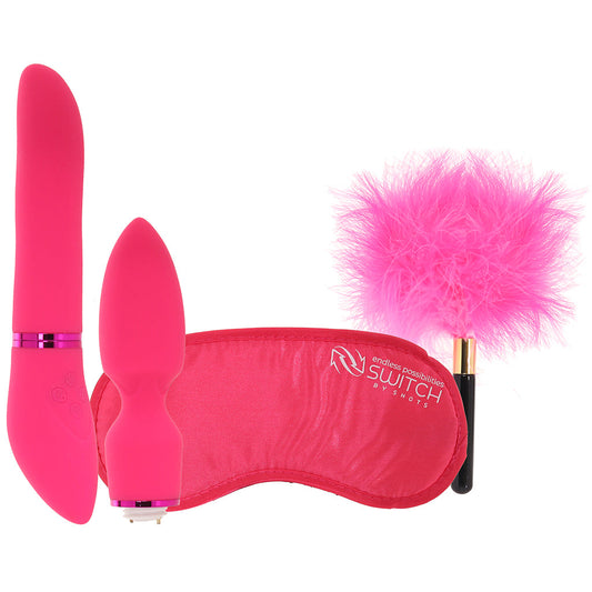 Shots Toys Switch Pleasure Kit #04 in Pink - Vibrators - HoneyHugs Canada