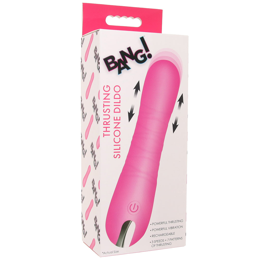 Bang! Thrusting Silicone Vibe in Pink