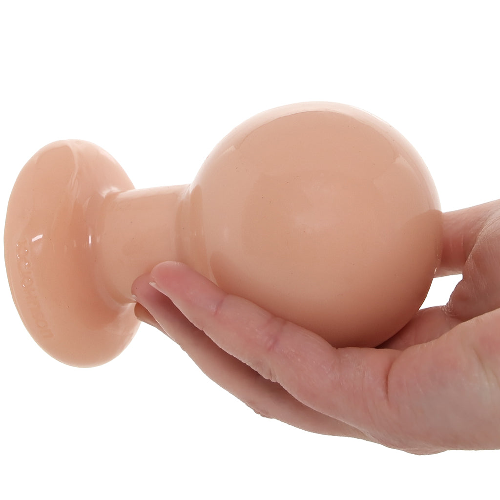 The Classic Large Round Butt Plug in Cream