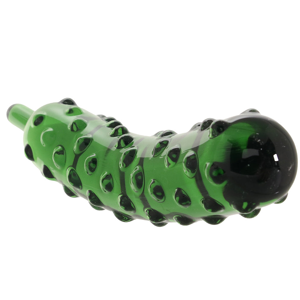 gläs Caressing Cucumber Glass Dildo