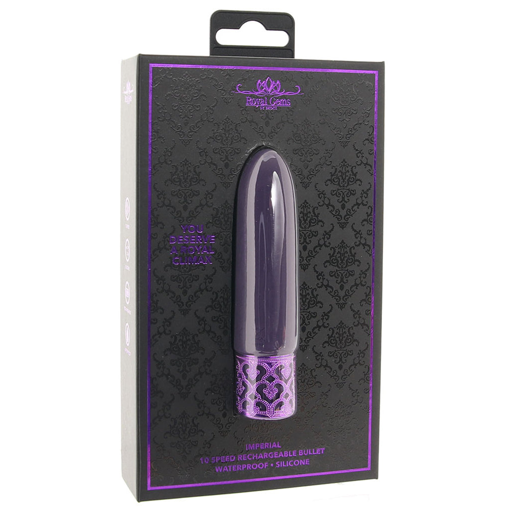Ouch! Royal Gems Imperial Bullet Vibe in Purple - Vibrators - HoneyHugs Canada (View 6)
