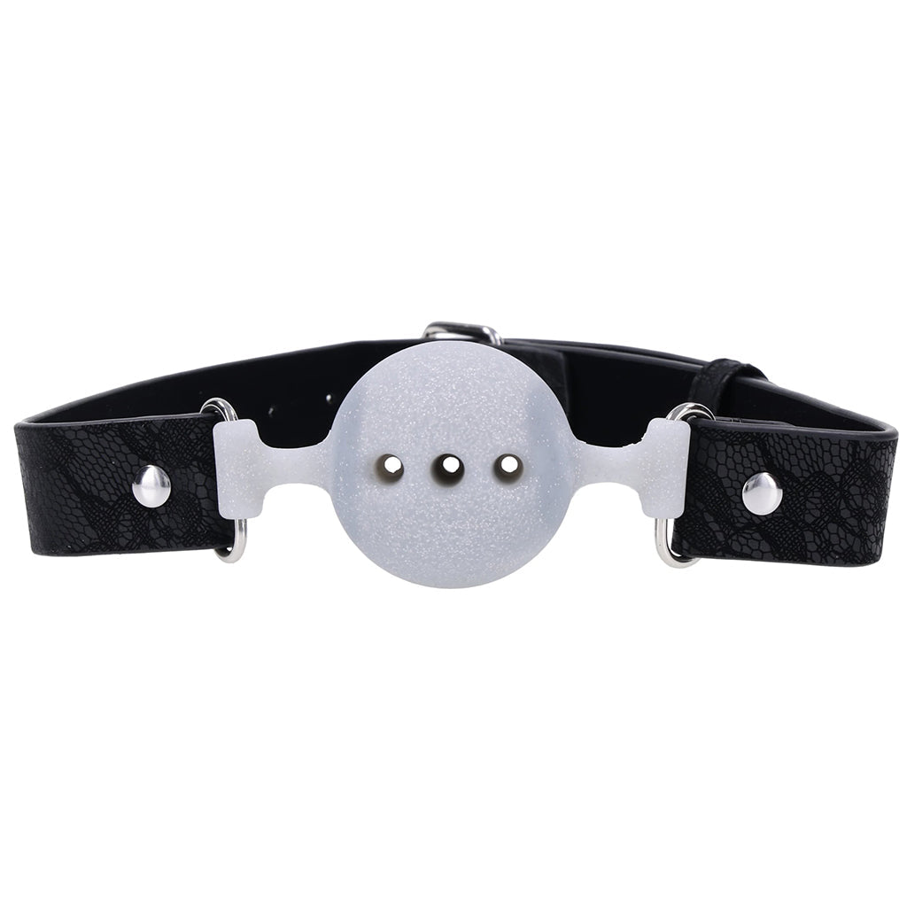 Sex & Mischief Lace Silicone Ball Gag | Breathable Elegance for Sublime Control