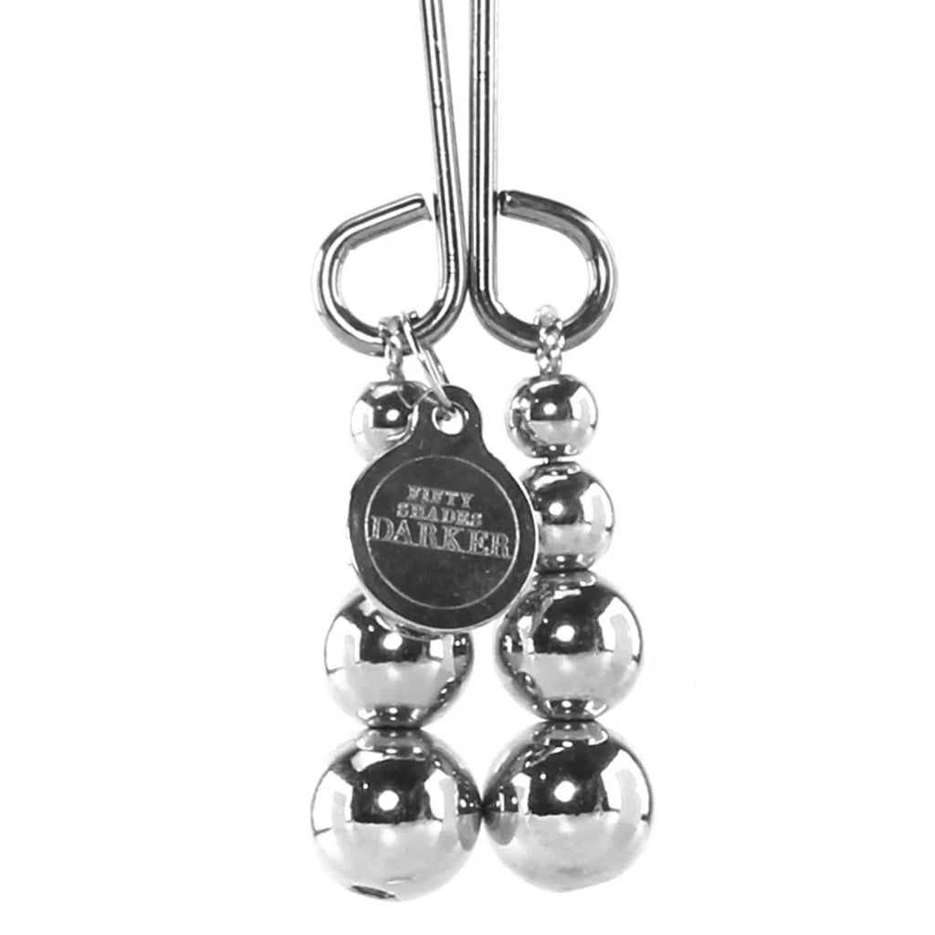 Fifty Shades Darker Just Sensation Beaded Clitoral Clamp: Exquisite Pressure & Teasing
