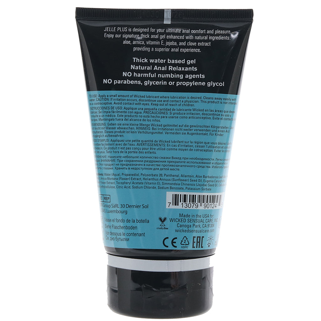 Jelle Plus Naturally Relaxing Anal Lube in 4oz/120ml