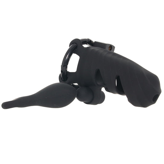 Fantasy C-Ringz Fantasy C-Ringz Cock Blocker with Ass-Gasm Plug - Vibrators - HoneyHugs Canada