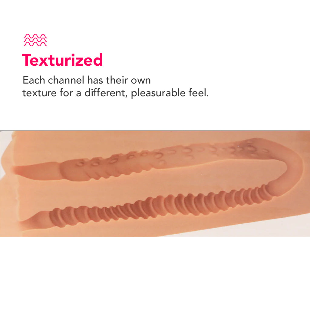 Pipedream Extreme Toyz PDX Plus Pick Your Pleasure Stroker in Light - Male Masturbators - HoneyHugs Canada (View 2)