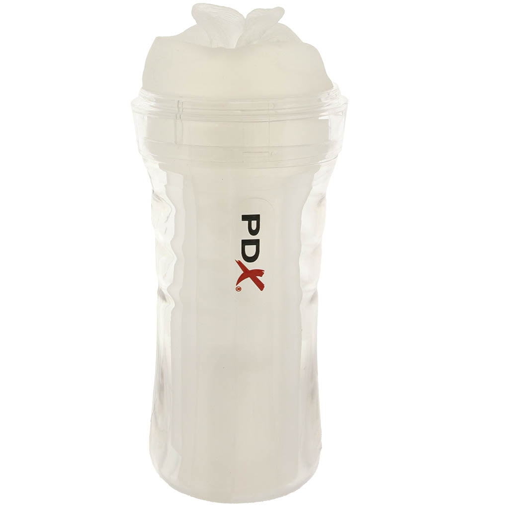 PDX Wet Pussies Super Luscious Lips Stroker in Clear