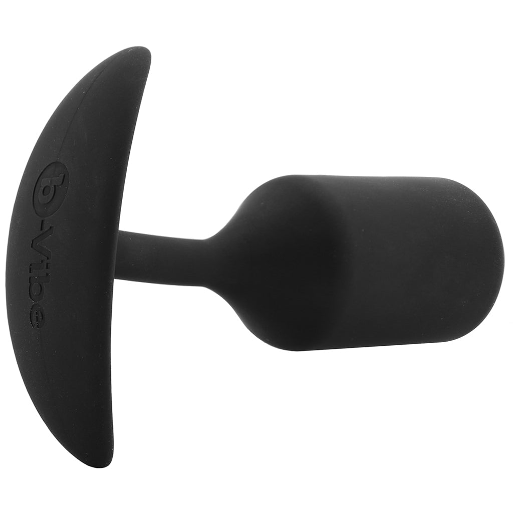 B-Vibe Snug Plug 3: Luxury Weighted Silicone Butt Plug for Deep & Lasting Pleasure