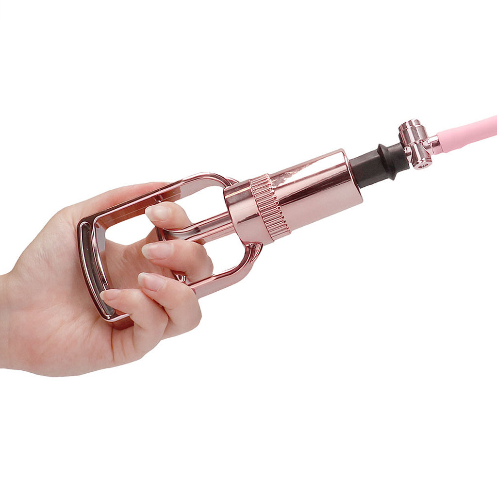 Pumped Rose Gold Clitoral & Nipple Pump Set in Medium