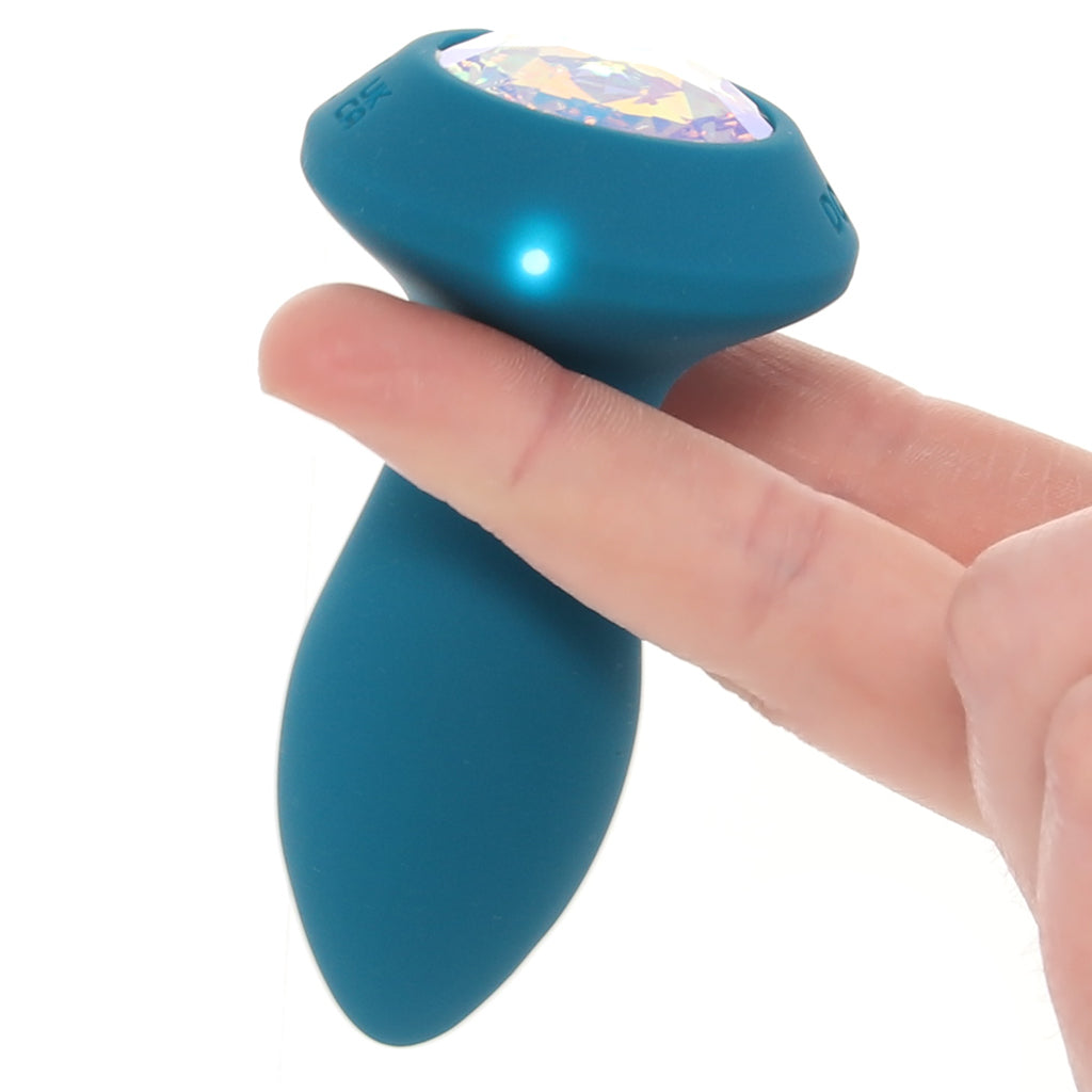 Power Gem Vibrating Petite Crystal Probe in Blue