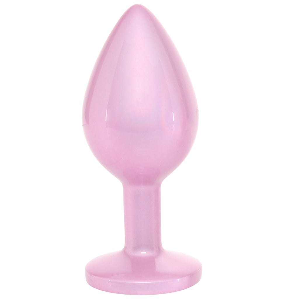 Rear Assets Pink Metal Butt Plug in Medium