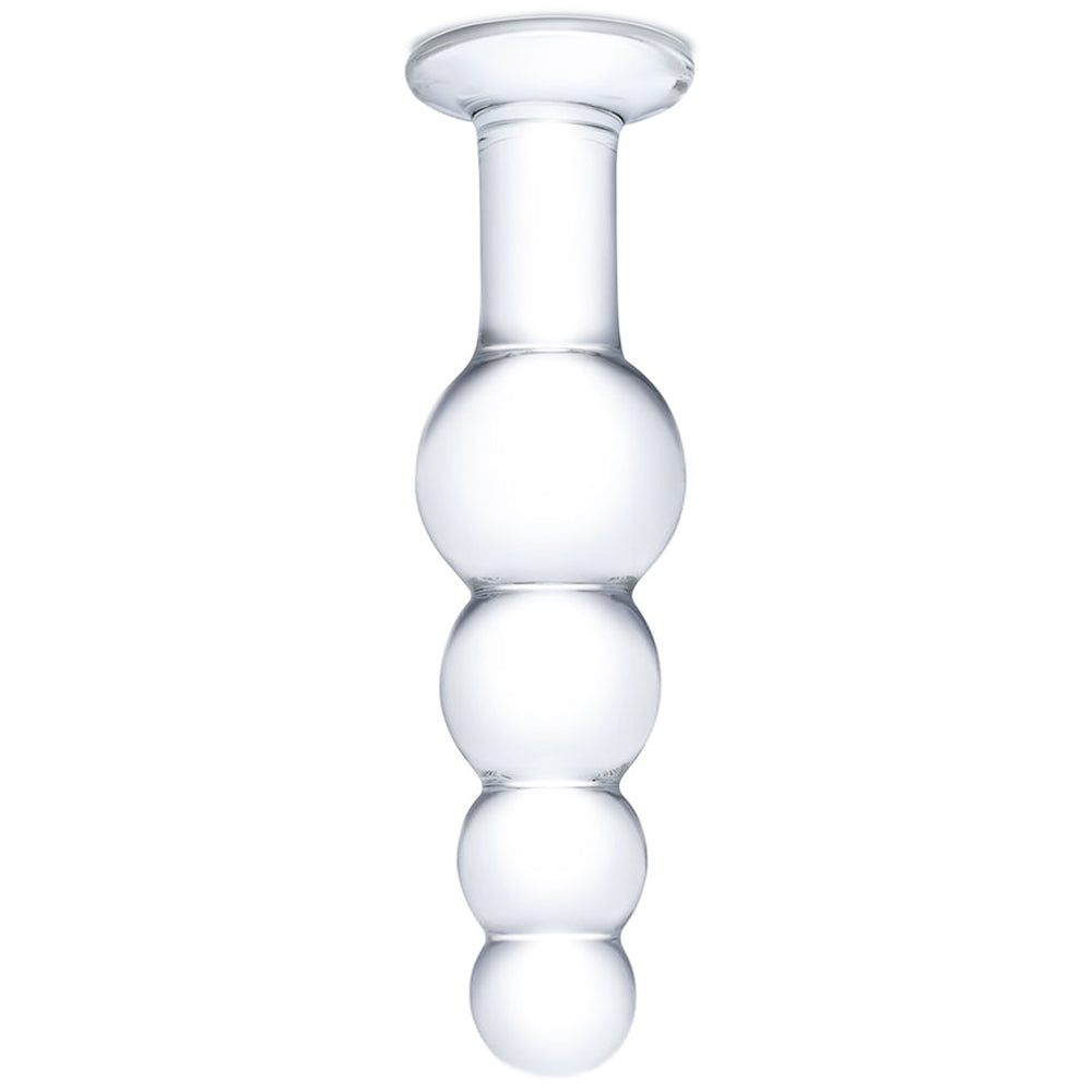 gläs 7.25 Inch Beaded Butt Plug