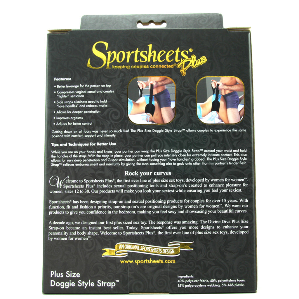 Sportsheets Plus Size Doggie Style Strap: Ultimate Control & Luxurious Comfort