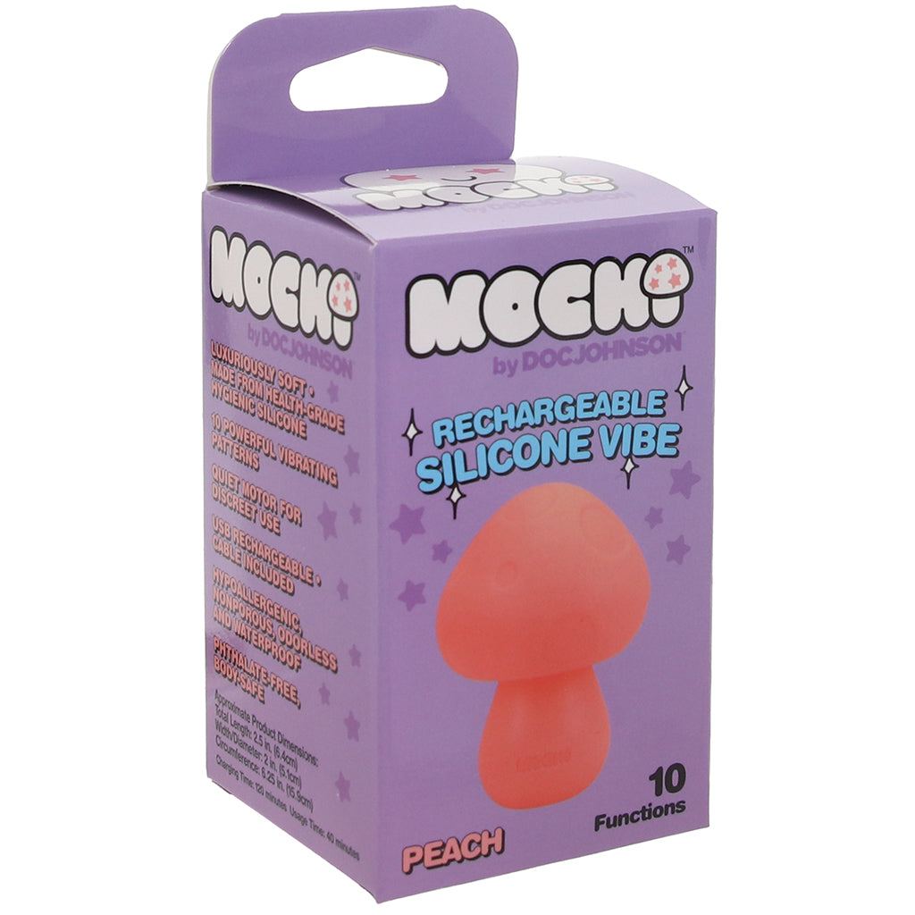 Doc Johnson Mochi Silicone Mushroom Mini Vibe in Peach - Vibrators - HoneyHugs Canada (View 9)