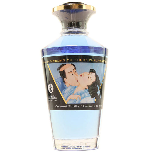 Aphrodisiac Warming Oil 3.5oz/100ml in Coconut Thrills