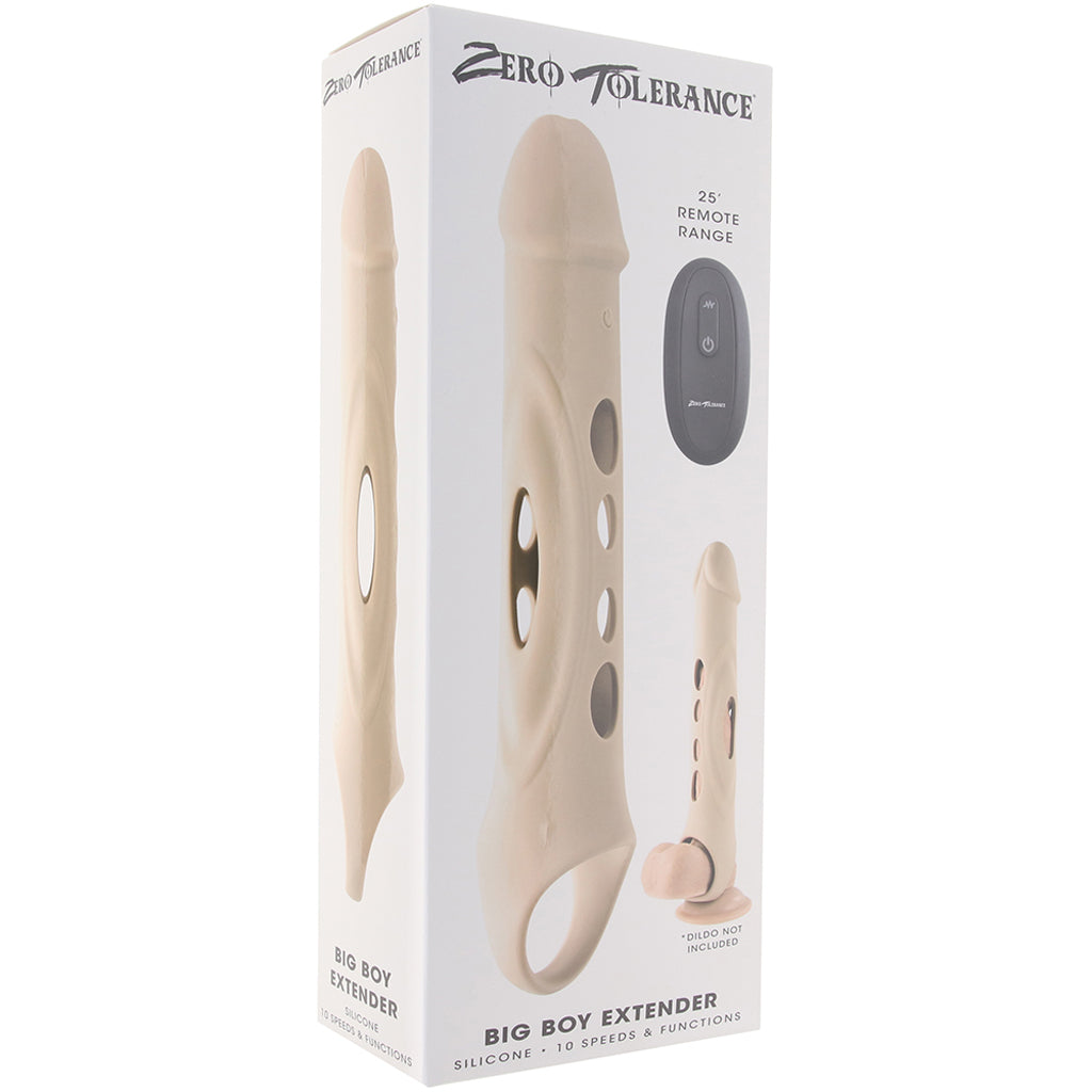 Zero Tolerance Zero Tolerance Big Boy Vibrating Extender in Light - Vibrators - HoneyHugs Canada (View 6)