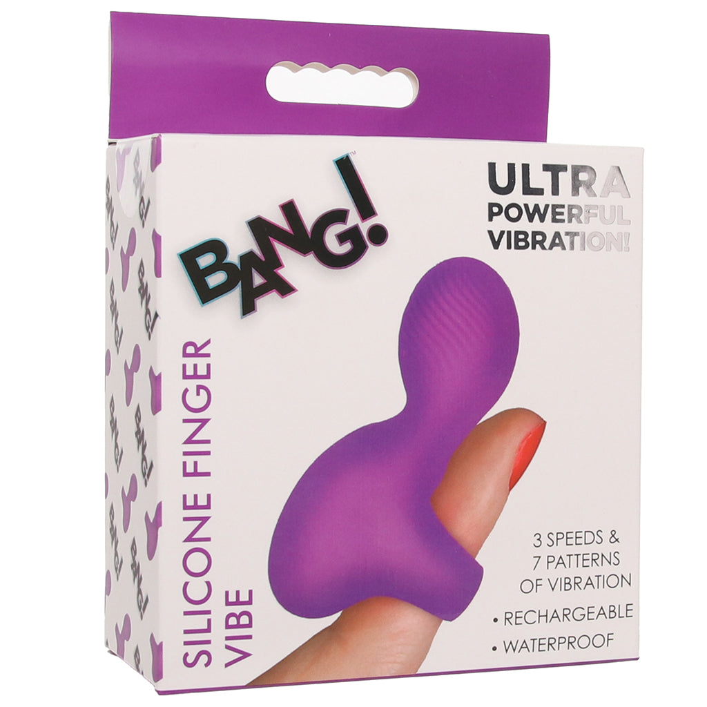 Bang! Bang! Silicone Finger Vibe in Purple - Vibrators - HoneyHugs Canada (View 9)