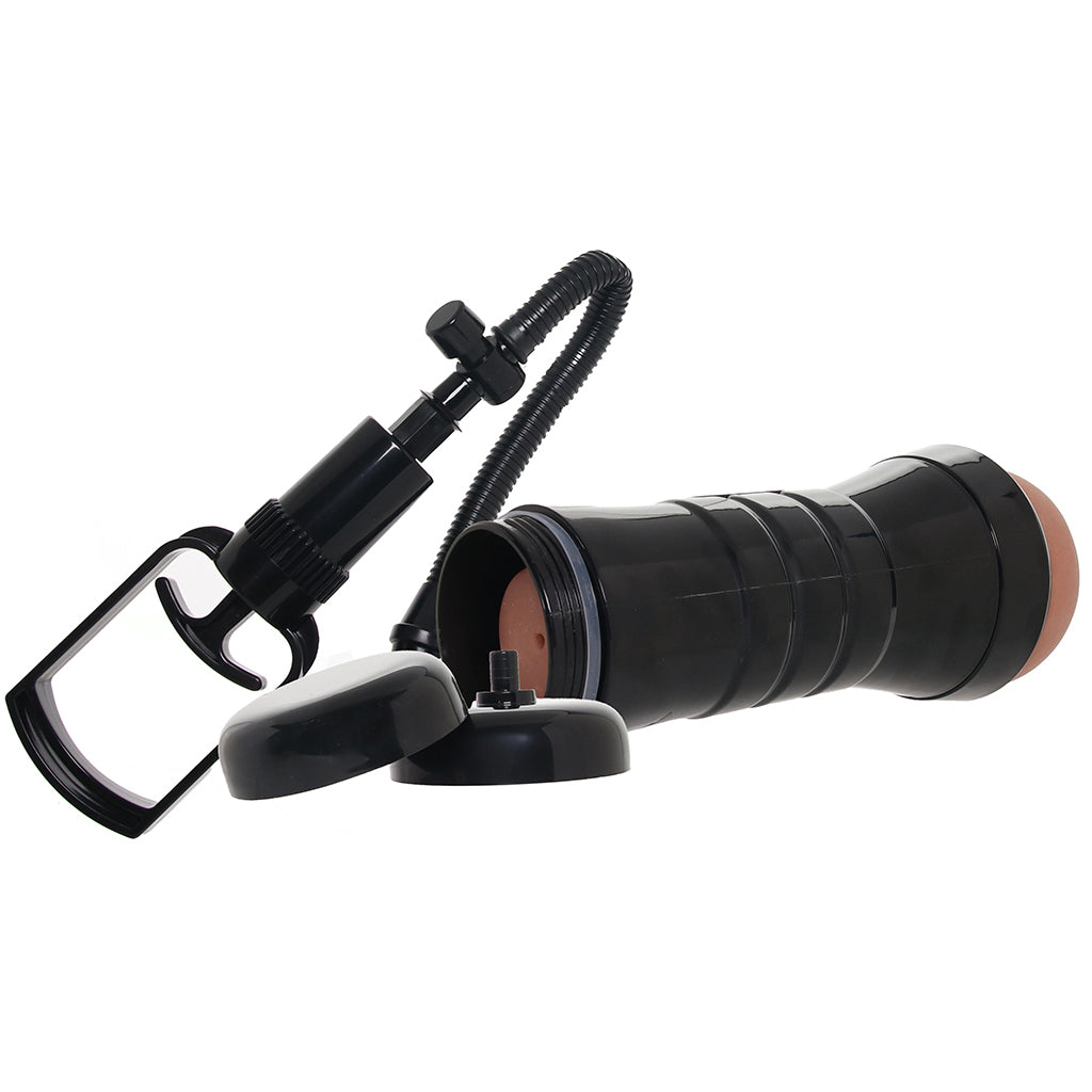 PDX Wet Pussies Super Sucker XXL Stroker in Brown